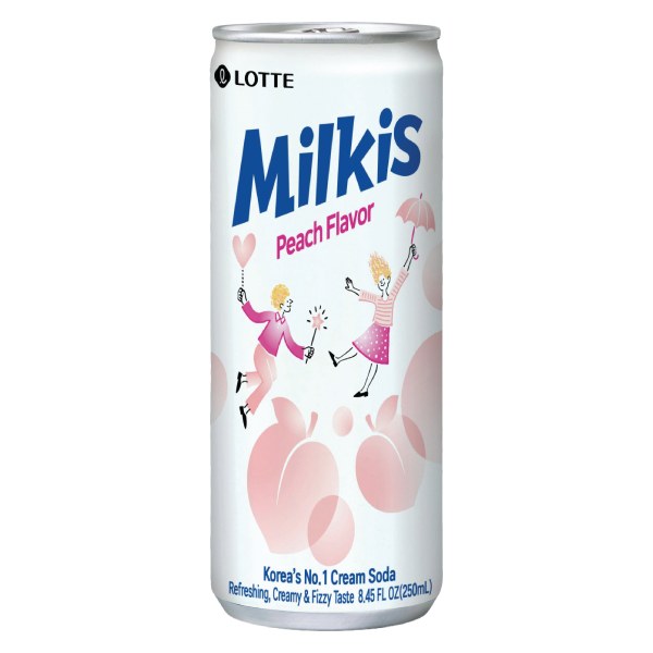 Sữa Trái Cây Có Ga Milkis Vị Đào Lon 250Ml