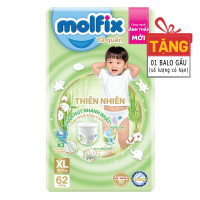 Tã Quần Molfix Thiên Nhiên Bông Organic XL62