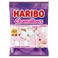 (Only Emartmall) Kẹo Dẻo Haribo Chamallows Pink & White Gói 70G