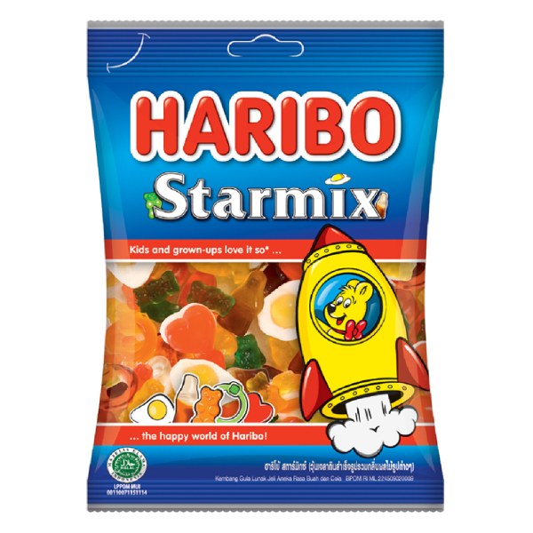Kẹo Dẻo Haribo Starmix Gói 80G
