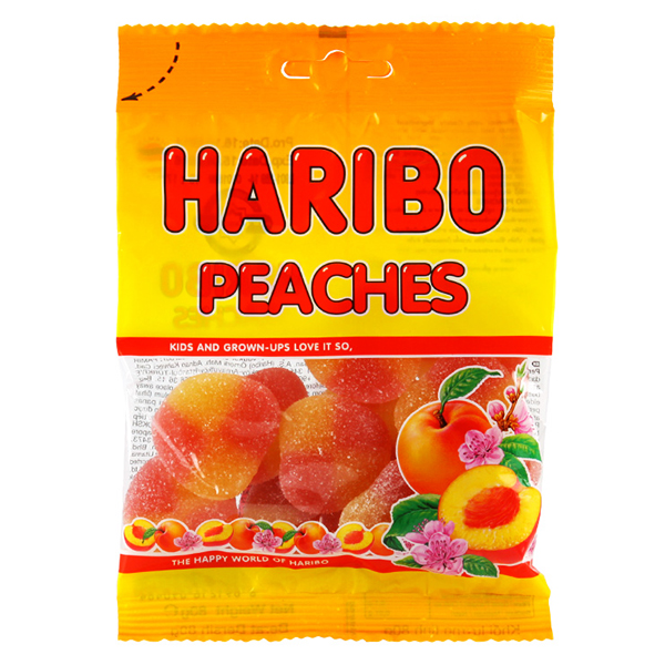 Kẹo Dẻo Haribo Peaches Gói 80G