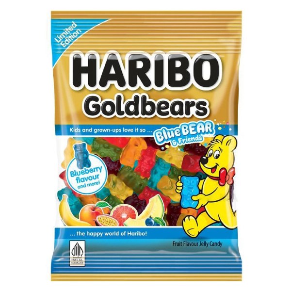 Kẹo Dẻo Haribo Goldbears Blue Bear And Friends Gói 80G