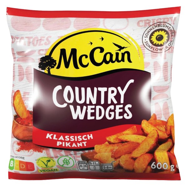Khoai Tây Cắt Múi Đông Lạnh Mccain Wedges Gói 600G