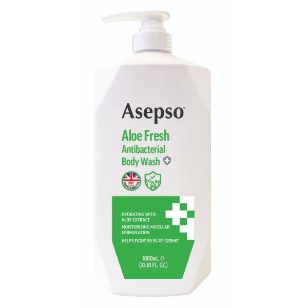 Sữa Tắm Asepso Sạch Sâu Nha Đam Chai 1L