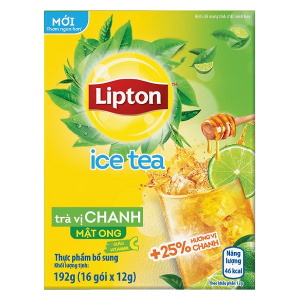 Trà Lipton Ice Tea Chanh Mật Ong Hộp 16 Gói*12G