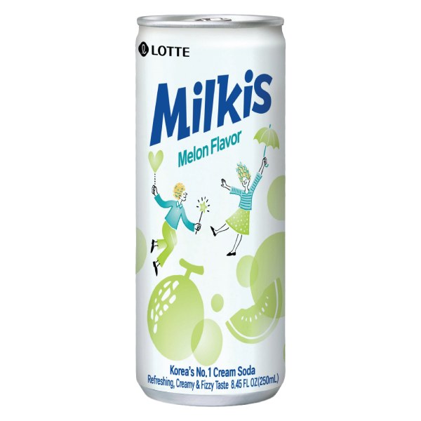 Sữa Trái Cây Có Ga Milkis Vị Dưa Lưới Lon 250Ml