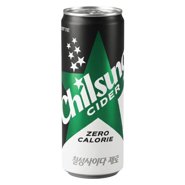 Nước Giải Khát Có Ga Chilsung Cider Zero Lon 250Ml