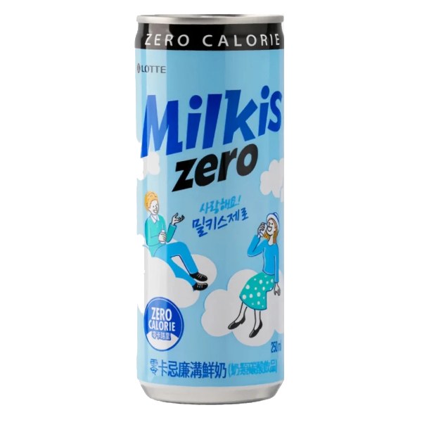 Sữa Trái Cây Có Ga Milkis Không Calo Lon 250Ml