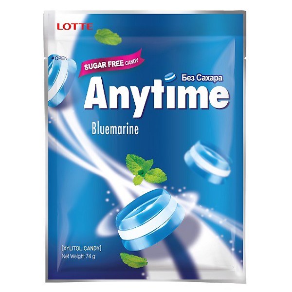 Kẹo Cứng Lotte Anytime Bluemarrine 74G