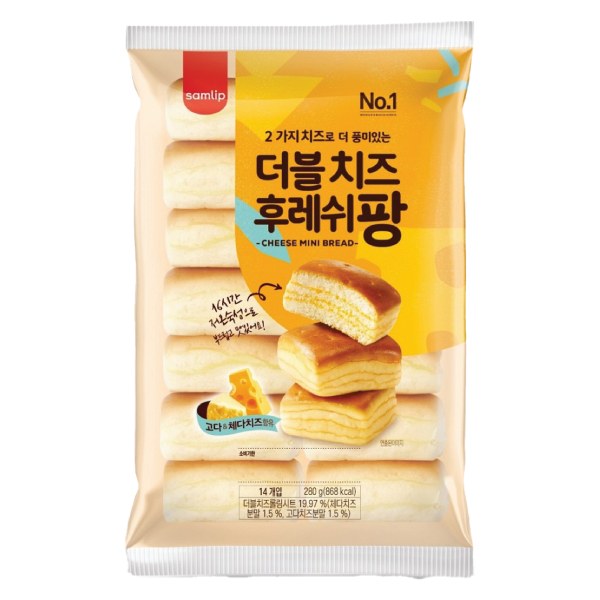 Bánh Mì Mini Phô Mai Kép Samlip 280G