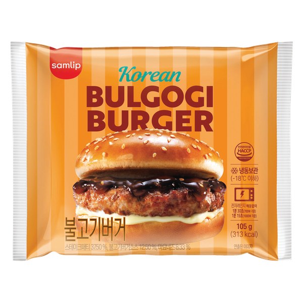 Bánh Burger Samlip Kẹp Thịt Vị Bulgogi Gói 105G