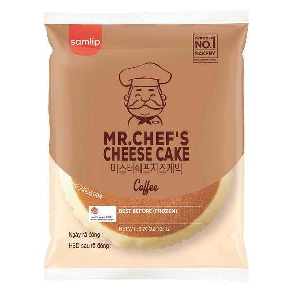 Bánh Phô Mai Coffee Mr Chef's Samlip Gói 105G