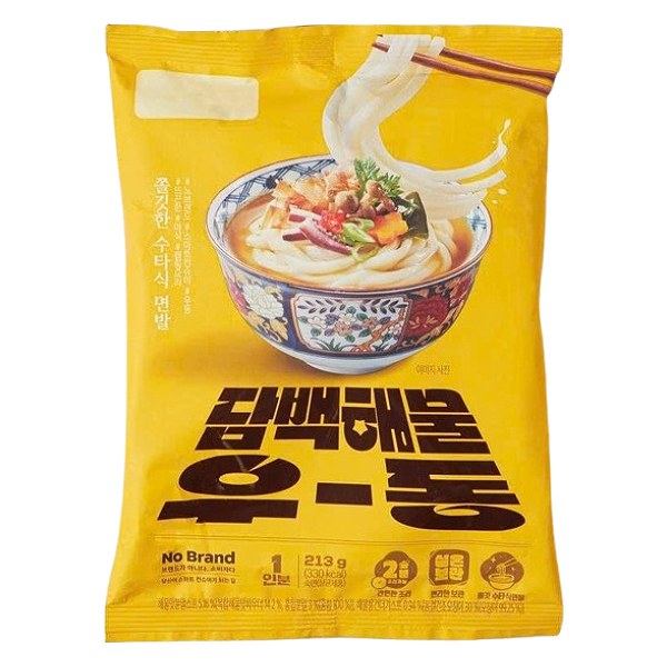 Mì Udon Ăn Liền No Brand Vị Hải Sản Gói 213G
