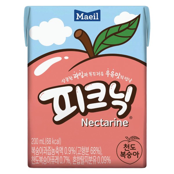 Nước Trái Cây Maeil Picnic Đào Hộp 200Ml