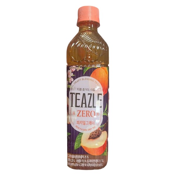 Trà Bá Tước Đào Teazle Zero Không Calo Chai 500Ml