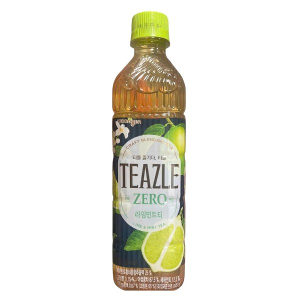 Trà Chanh Bạc Hà Teazle Zero Không Calo Chai 500Ml