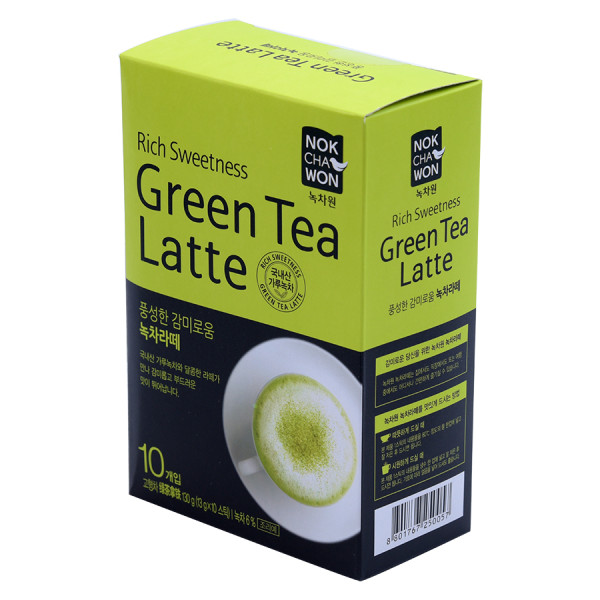 Bột Latte Nokchawon Trà Xanh Hộp 10 Gói*13G