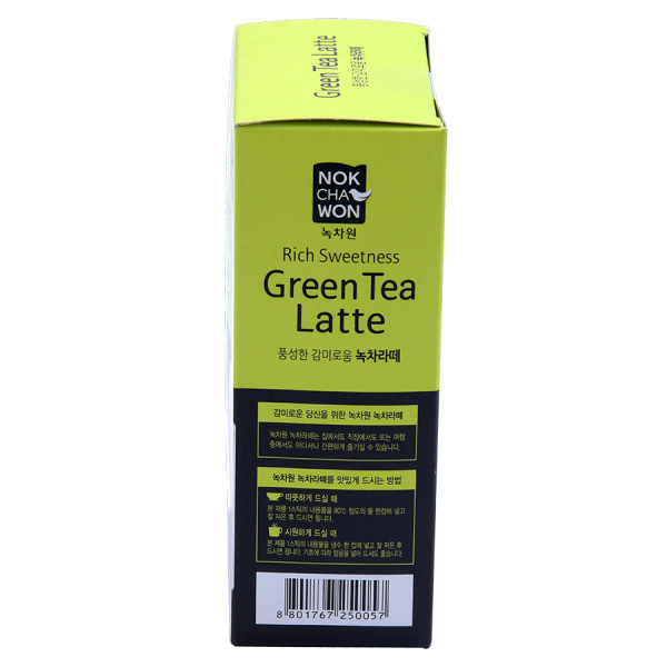 Bột Latte Nokchawon Trà Xanh Hộp 10 Gói*13G