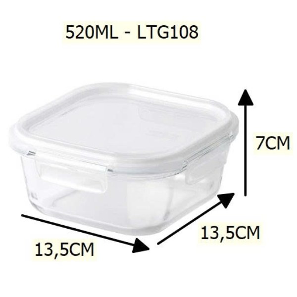 Hộp Thủy Tinh Xếp Chồng LocknLock LTG108 520Ml