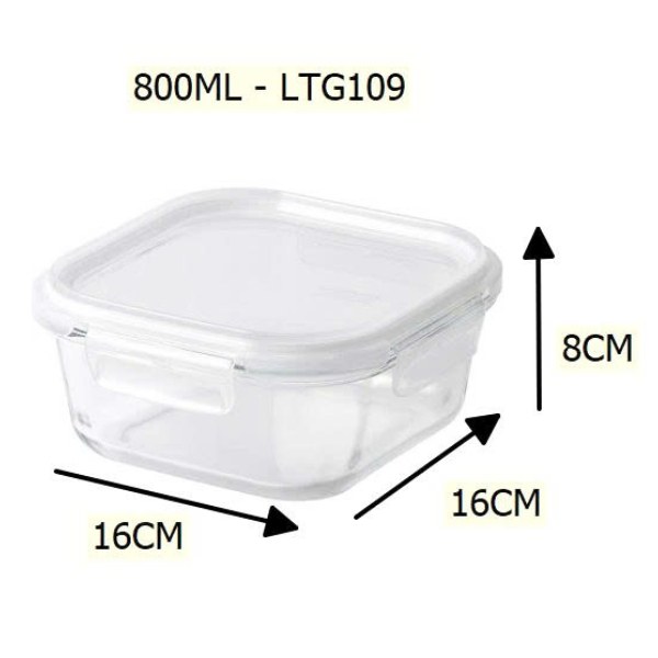 Hộp Thủy Tinh Xếp Chồng LocknLock LTG109 800Ml