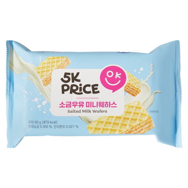 Bánh Xốp Mini 5K Price Vị Sữa Muối Gói 90G