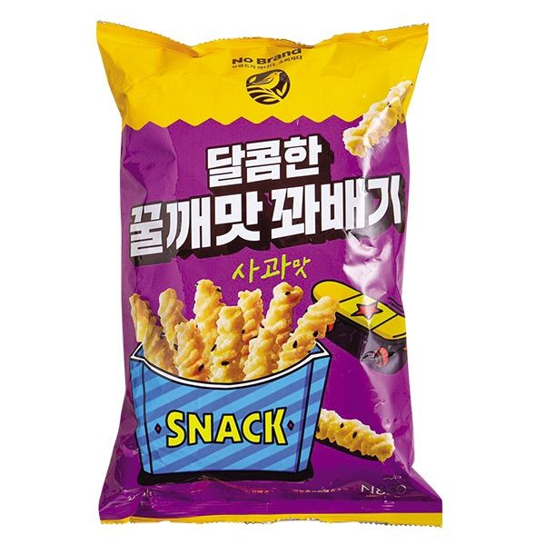Snack No Brand Giòn Ngọt Vị Táo Tẩm Mè Gói 200G