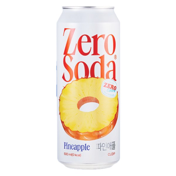 Nước Soda Zero Cloop Vị Dứa Lon 500Ml