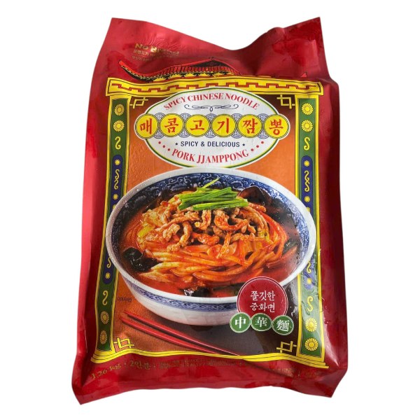 Mì Jjambbong No Brand Thịt Heo Cay 1.26Kg