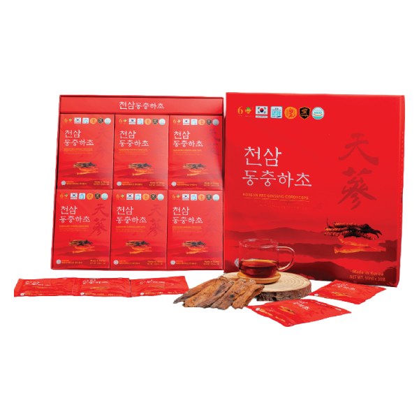 Nước Thiên Sâm Đông Trùng Hạ Thảo Ginseng King Hộp 30 Gói*50Ml
