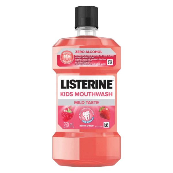 Nước Súc Miệng Trẻ Em Listerine Hương Dâu Chai 250Ml