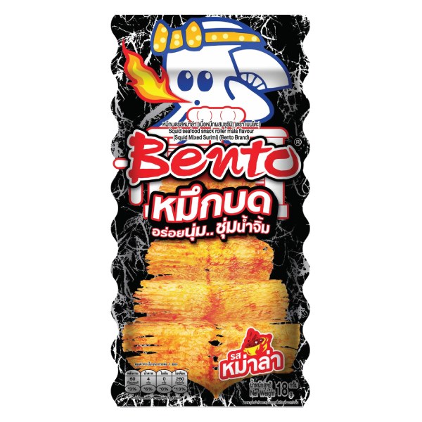 Snack Bento Mực Cán Vị Mala 18G