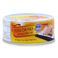 (Only Emartmall) Cá Ngừ Sea Crown Xắt Khúc Ngâm Dầu Thực Vật 140G