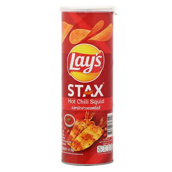 Snack Khoai Tây Lay's Stax Vị Mực Cay Hộp 100G