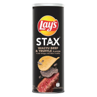 (Only Emartmall) Snack Khoai Tây Lay's Stax Vị Bò Wagyu Xốt Nấm Truffle Hộp 100G