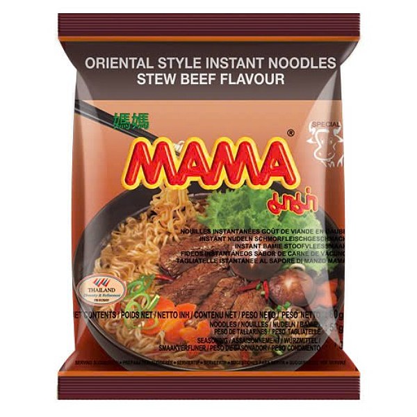 Mì Mama Siam Thịt Bò Hầm Gói 60G