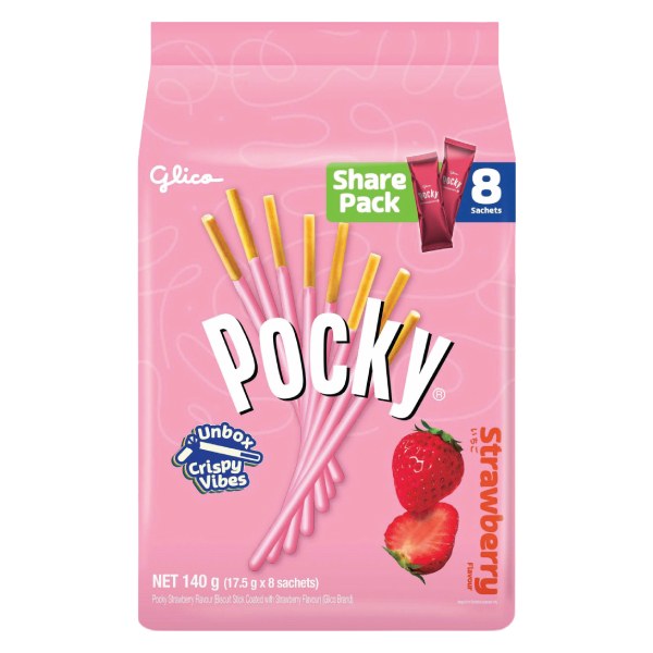 Bánh Que Pocky Kem Dâu Gói 140G