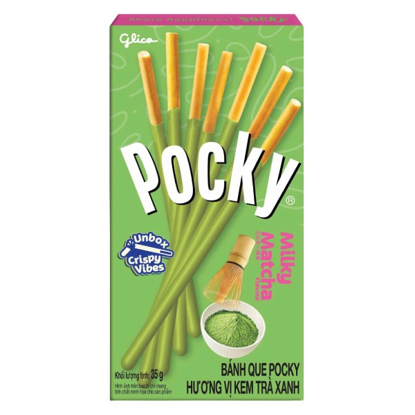 Bánh Que Pocky Trà Xanh Matcha Hộp 35G
