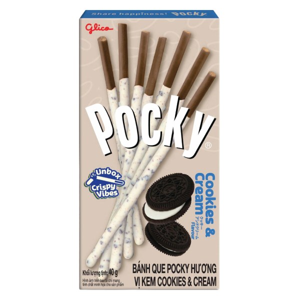 Bánh Que Pocky Cookies & Cream Hộp 40G