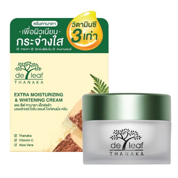 Kem Dưỡng Ẩm De Leaf Thanaka Sáng Mịn Hộp 40Ml