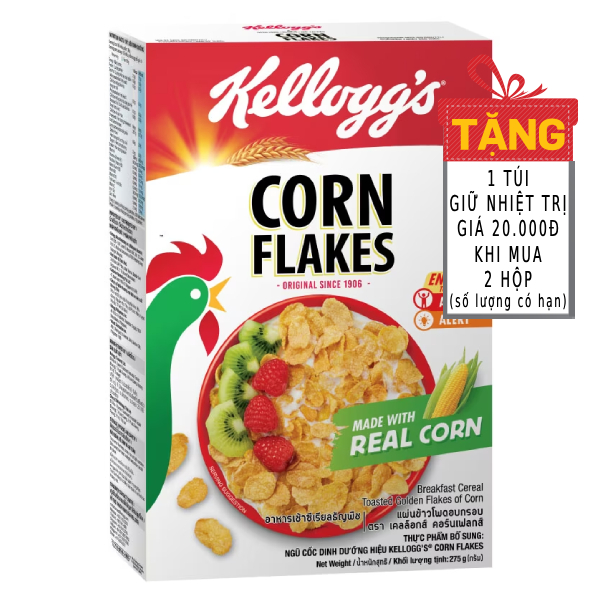Bánh Ăn Sáng Ngũ Cốc Kellogg's Corn Flakes Hộp 275G