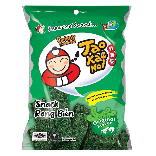 Snack Rong Biển Tao Kae Noi Tự Nhiên Gói 28G