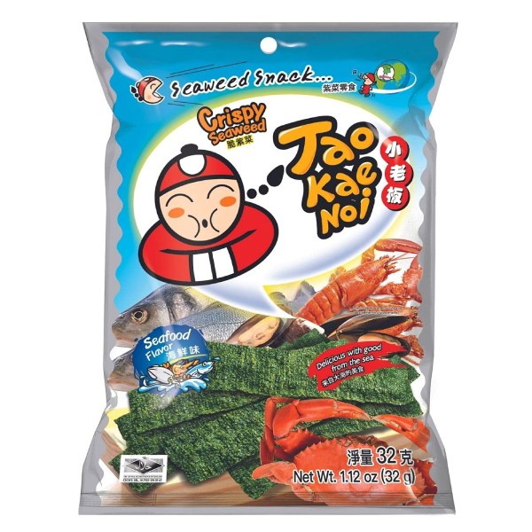 Snack Rong Biển Tao Kae Noi Vị Hải Sản Gói 32G 