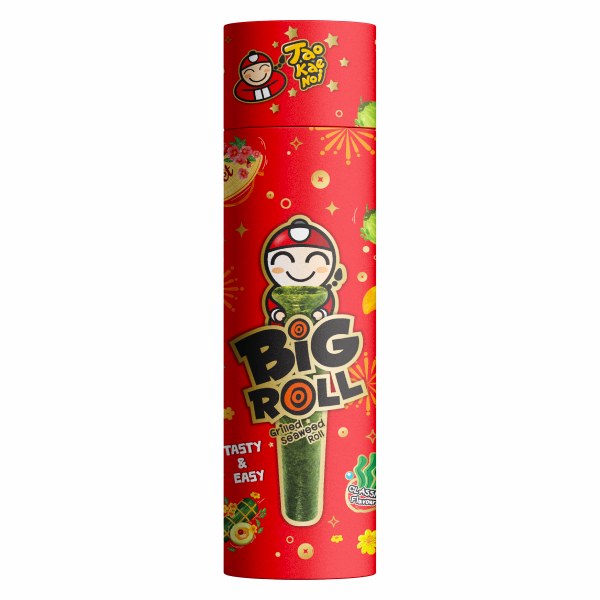 (Mẫu Tết) Snack Rong Biển Big Roll Tao Kae Noi Vị Truyền Thống 18G