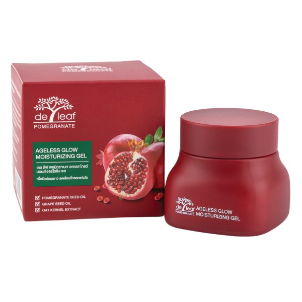 Gel Dưỡng Ẩm De Leaf Thanaka Lựu Đỏ Hộp 40Ml
