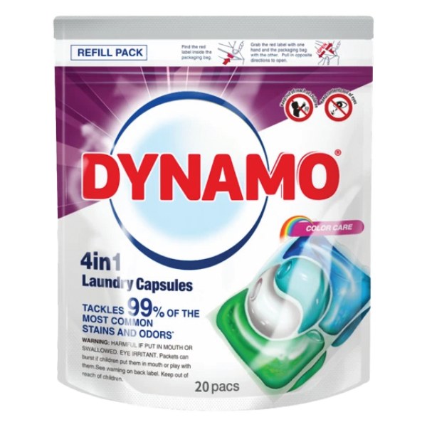 Túi 20 Viên Giặt Dynamo Bền Màu Color Care
