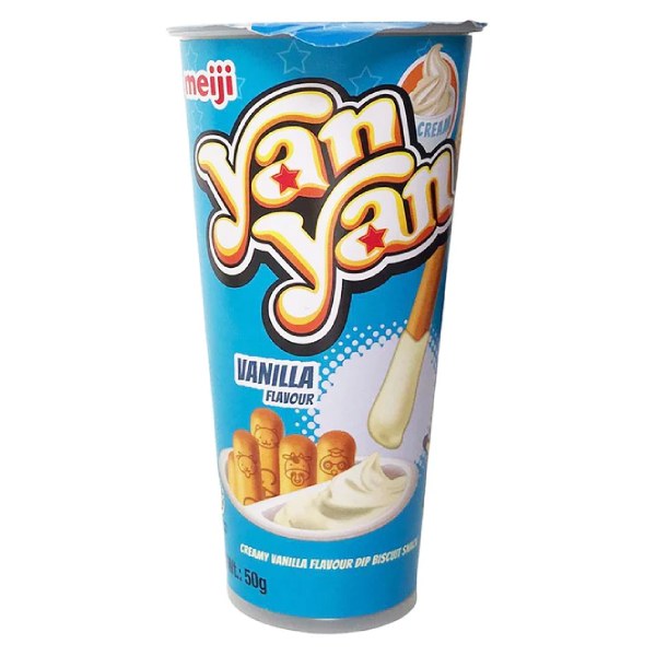 Bánh Que Chấm Kem Meiji Yan Yan Hương Vani 50G