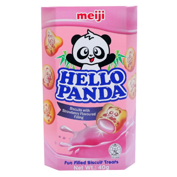 Bánh Meiji Hello Panda Dâu Hộp 40G