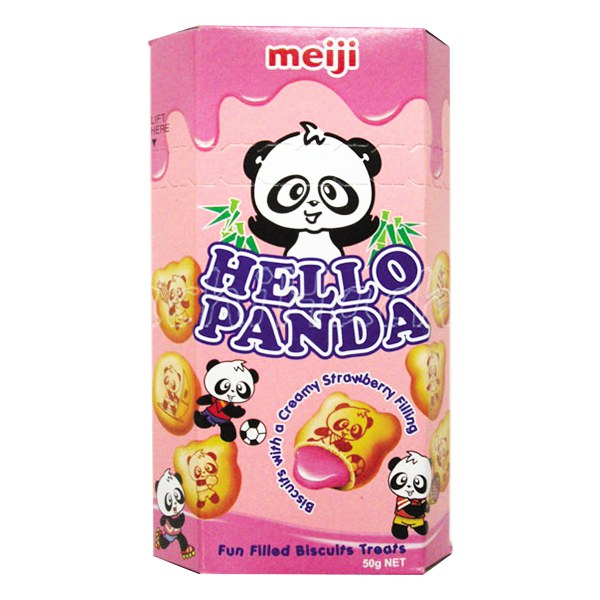 Bánh Meiji Hello Panda Dâu Hộp 50G