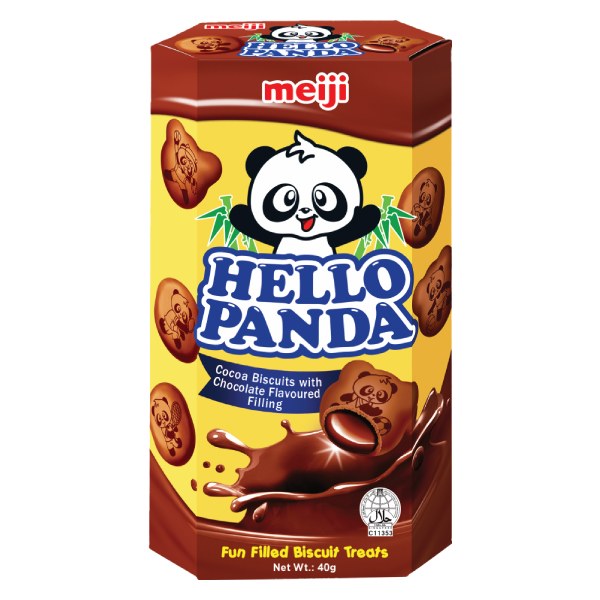 Bánh Gấu Meiji Hello Panda Cacao Kem Socola Hộp 40G