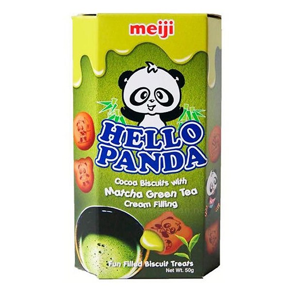 Bánh Meiji Hello Panda Trà Xanh Hộp 50G